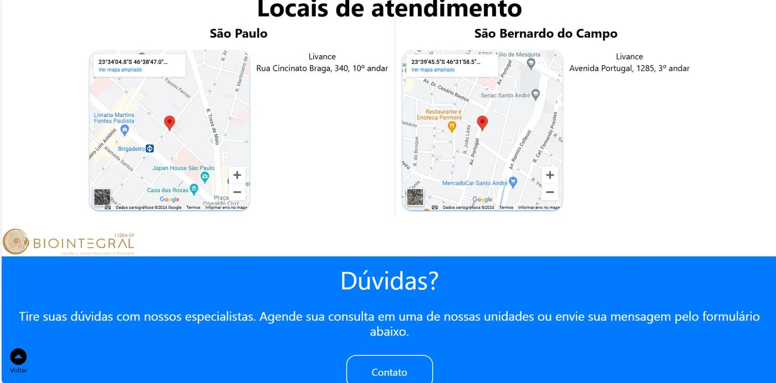 Clínica Biointegral Saúde 3